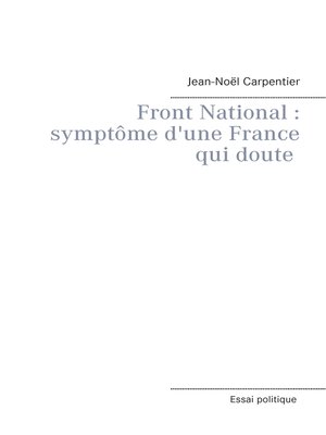 cover image of Le Front National
